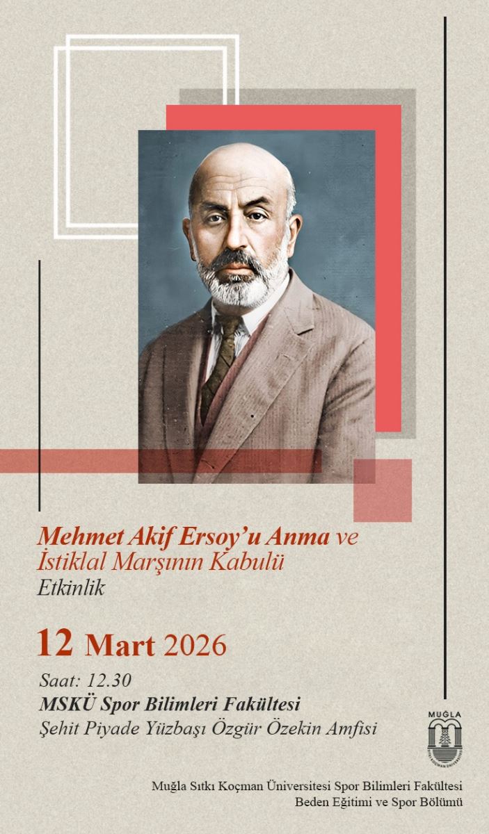 Genel tema ve tasarım: Poster, Mehmet Akif Ersoy’u anma ve İstiklal ...