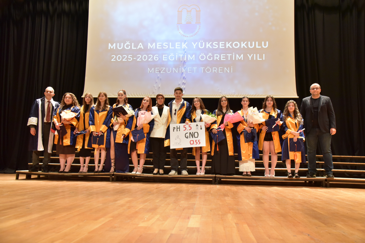 Muğla MYO’da Mezuniyet Sevinci