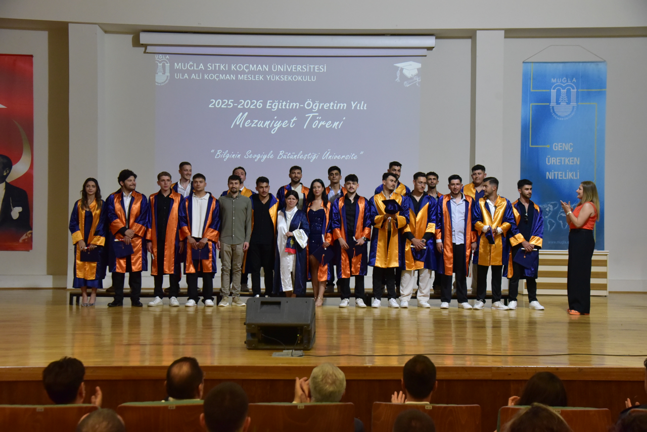 Ula Ali Koçman MYO’da Mezuniyet Coşkusu