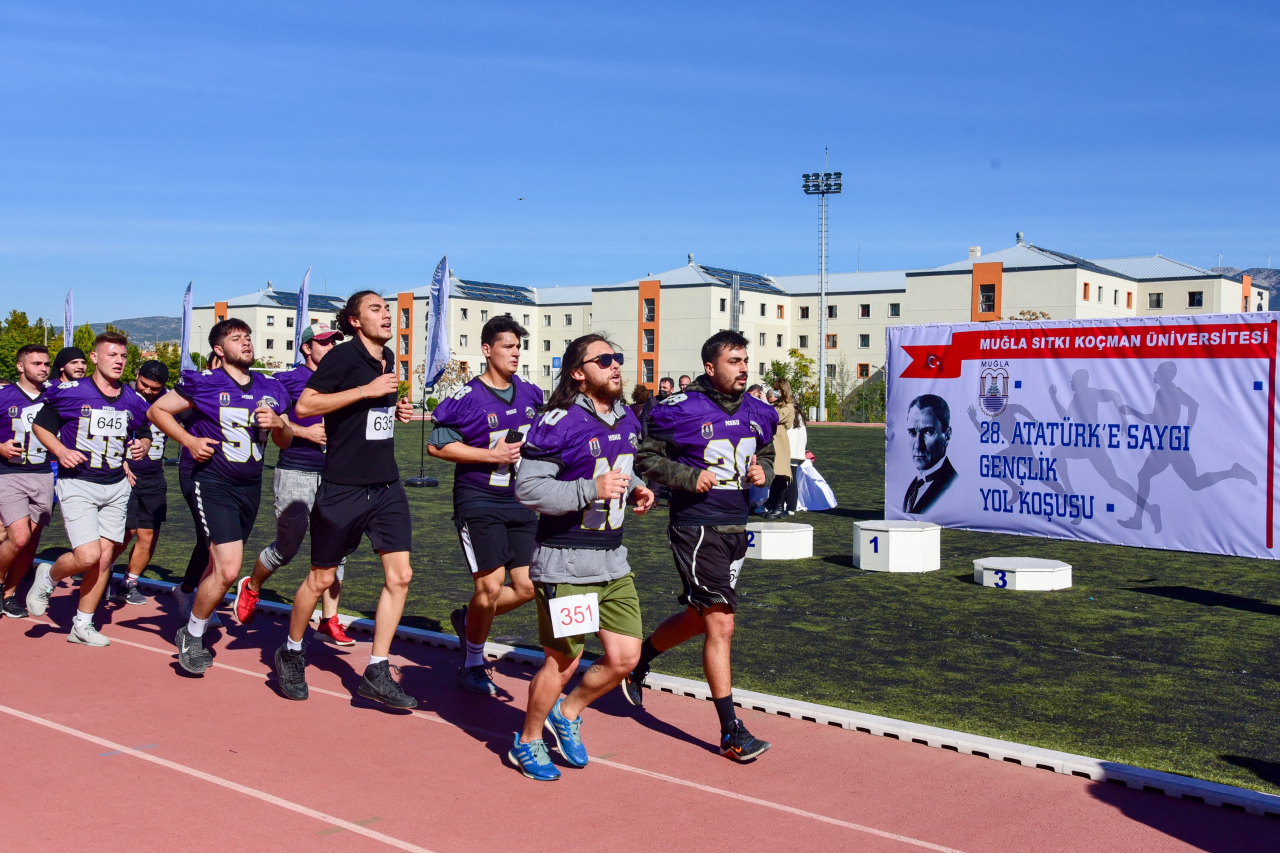 The 28th youth road running event to pay homage to the founder of Turkish Republic Atatürk took place