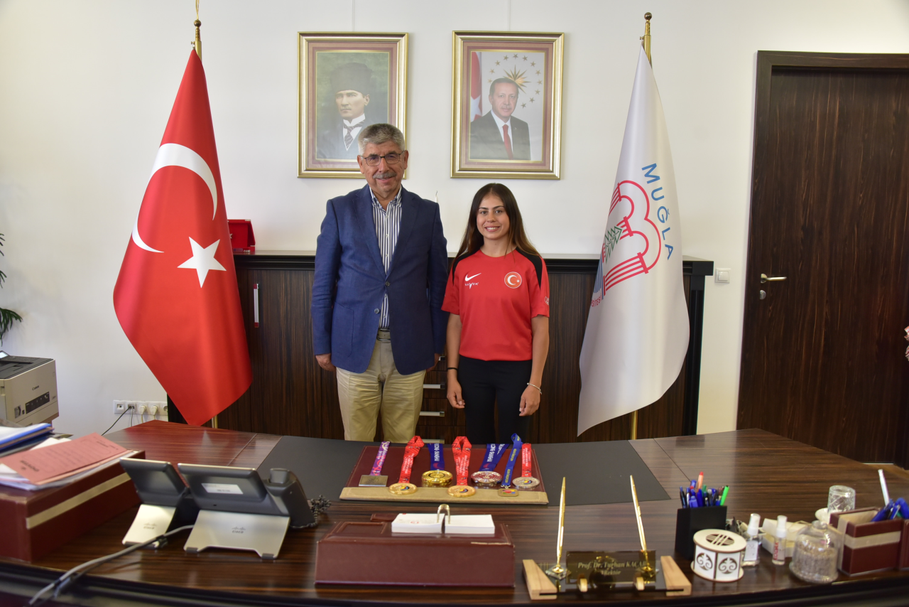 National Archer Hazal Burun Visits MSKU Rector Following International Success