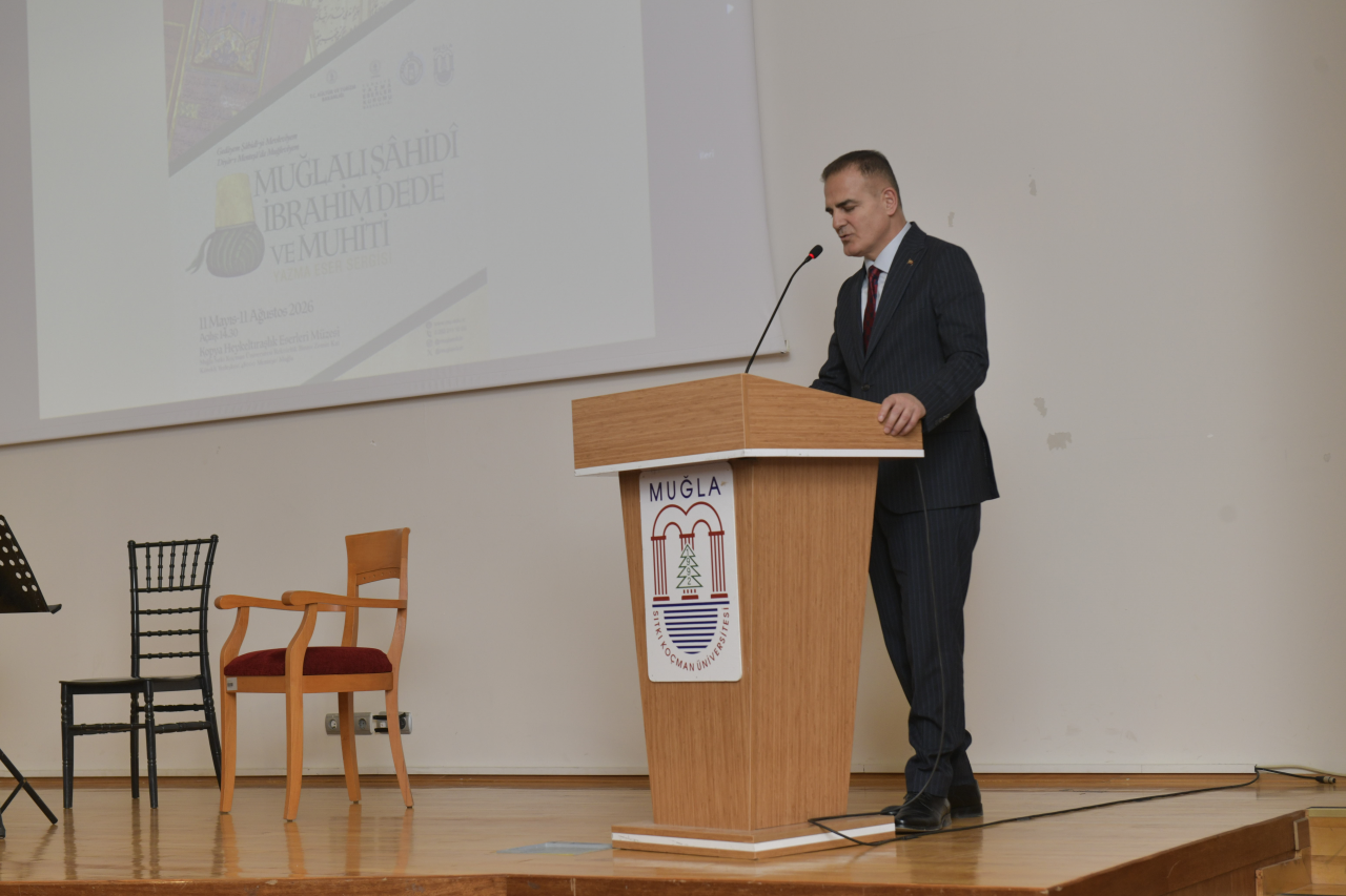 “Muğlalı Şâhidî İbrahim Dede ve Muhiti” Yazma Eser Sergisi Açıldı