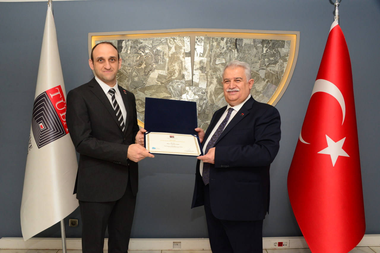 MSKU Academician Receives “TÜBA Science Award” from President Erdoğan